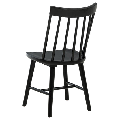  Coaster Furniture Middleton 108546BLK Set of 2 Solid Wood Dining Side Chair - Black IMAGE 12