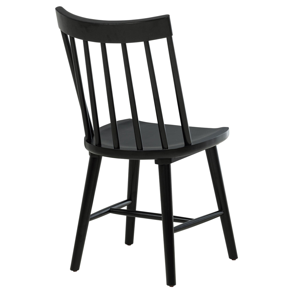  Coaster Furniture Middleton 108546BLK Set of 2 Solid Wood Dining Side Chair - Black IMAGE 2