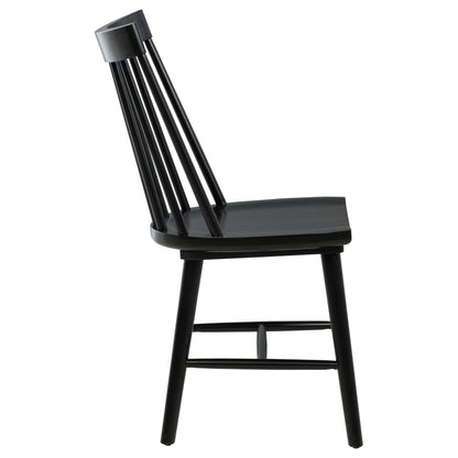  Coaster Furniture Middleton 108546BLK Set of 2 Solid Wood Dining Side Chair - Black IMAGE 3