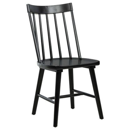  Coaster Furniture Middleton 108546BLK Set of 2 Solid Wood Dining Side Chair - Black IMAGE 6