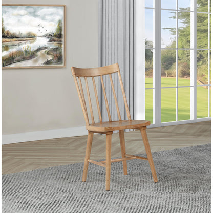  Coaster Furniture Middleton 108546NAT Set of 2 Solid Wood Dining Side Chair - Brown IMAGE 4