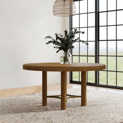  Coaster Furniture Arini 108930 60-inch Round Wood Dining Room Table - Sand Wash IMAGE 5