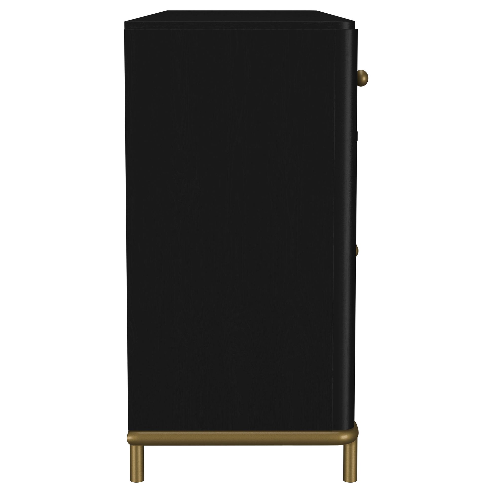  Coaster Furniture Arini 108935BLK 2-drawer Cane Door Dining Sideboard Server - Black IMAGE 12
