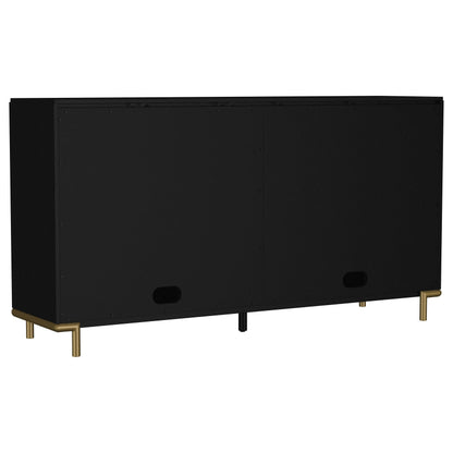  Coaster Furniture Arini 108935BLK 2-drawer Cane Door Dining Sideboard Server - Black IMAGE 5