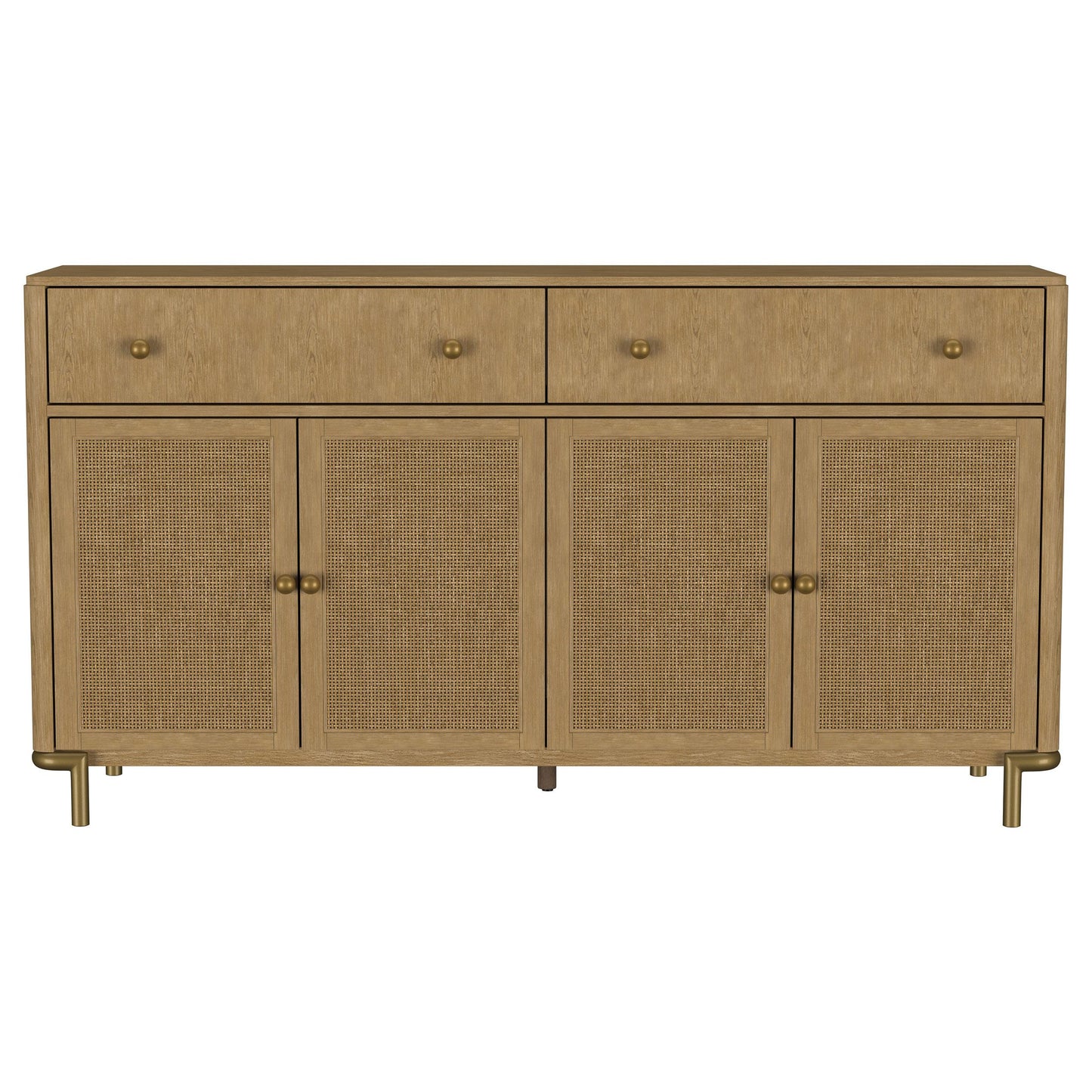  Coaster Furniture Arini 108935SWD 2-drawer Cane Door Dining Sideboard Server - Sand Wash IMAGE 10