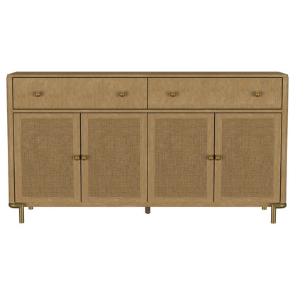  Coaster Furniture Arini 108935SWD 2-drawer Cane Door Dining Sideboard Server - Sand Wash IMAGE 10