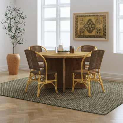  Coaster Furniture Lexley 109122 Set of 2 Woven Rattan Dining Side Chair - Brown IMAGE 11