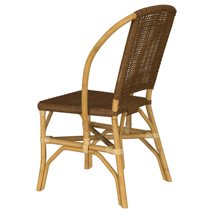  Coaster Furniture Lexley 109122 Set of 2 Woven Rattan Dining Side Chair - Brown IMAGE 2