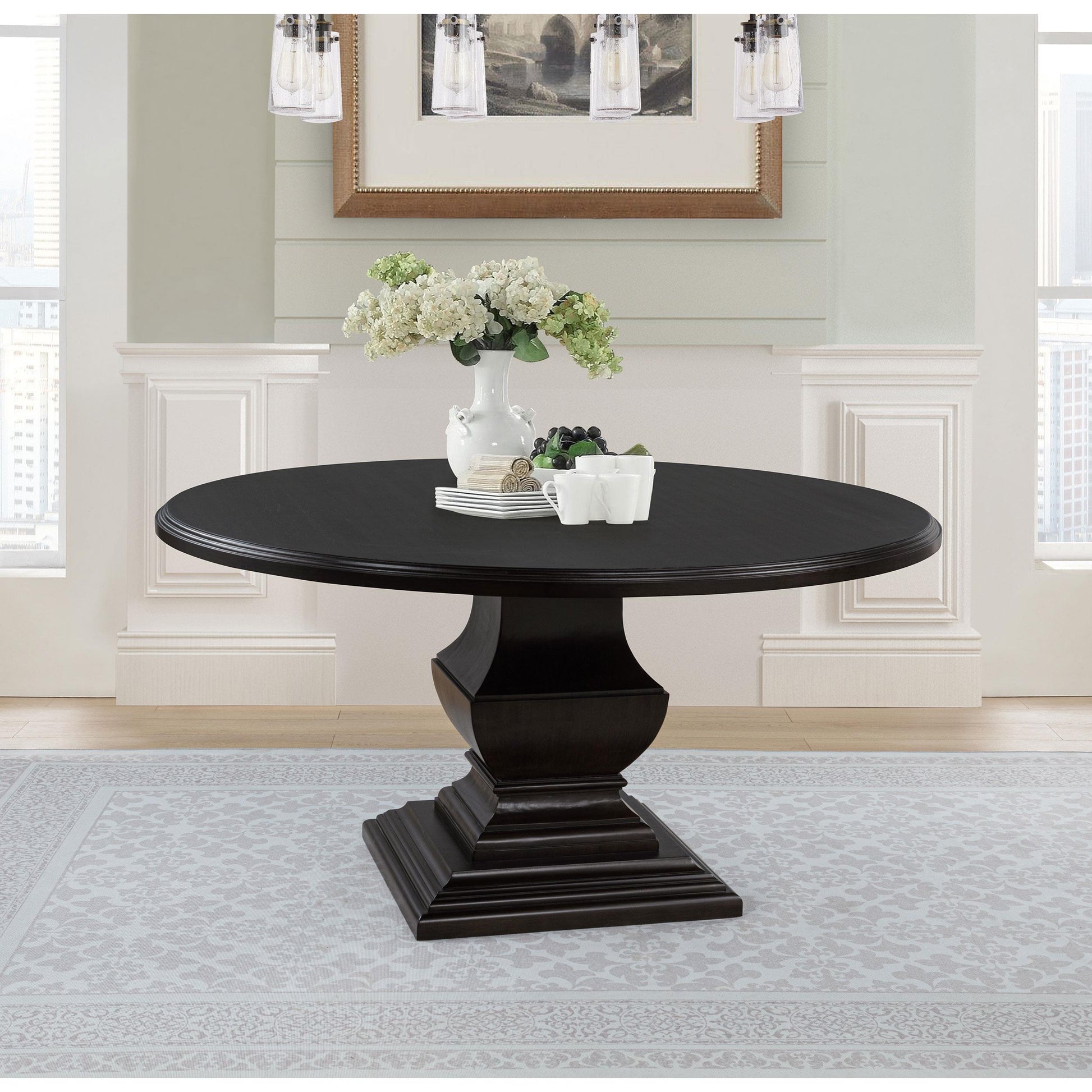  Coaster Furniture Twyla 109230 60-inch Round Wood Dining Room Table - Dark Cocoa IMAGE 7