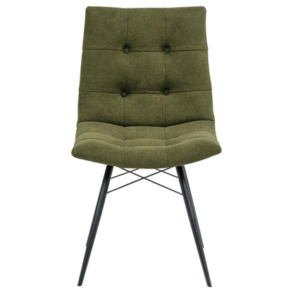  Coaster Furniture Aiken 110332FRT Set of 4 Fabric Upholstered Dining Side Chair - Saddle Forest Green IMAGE 11