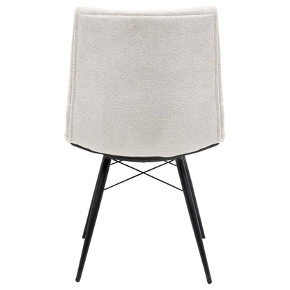  Coaster Furniture Aiken 110332STN Set of 4 Fabric Upholstered Dining Side Chair - Saddle Stone White IMAGE 9
