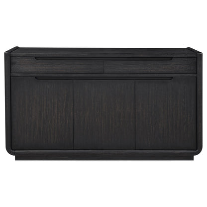  Coaster Furniture Leandro 115395 2-drawer Dining Sideboard Server - Burnished Black IMAGE 5