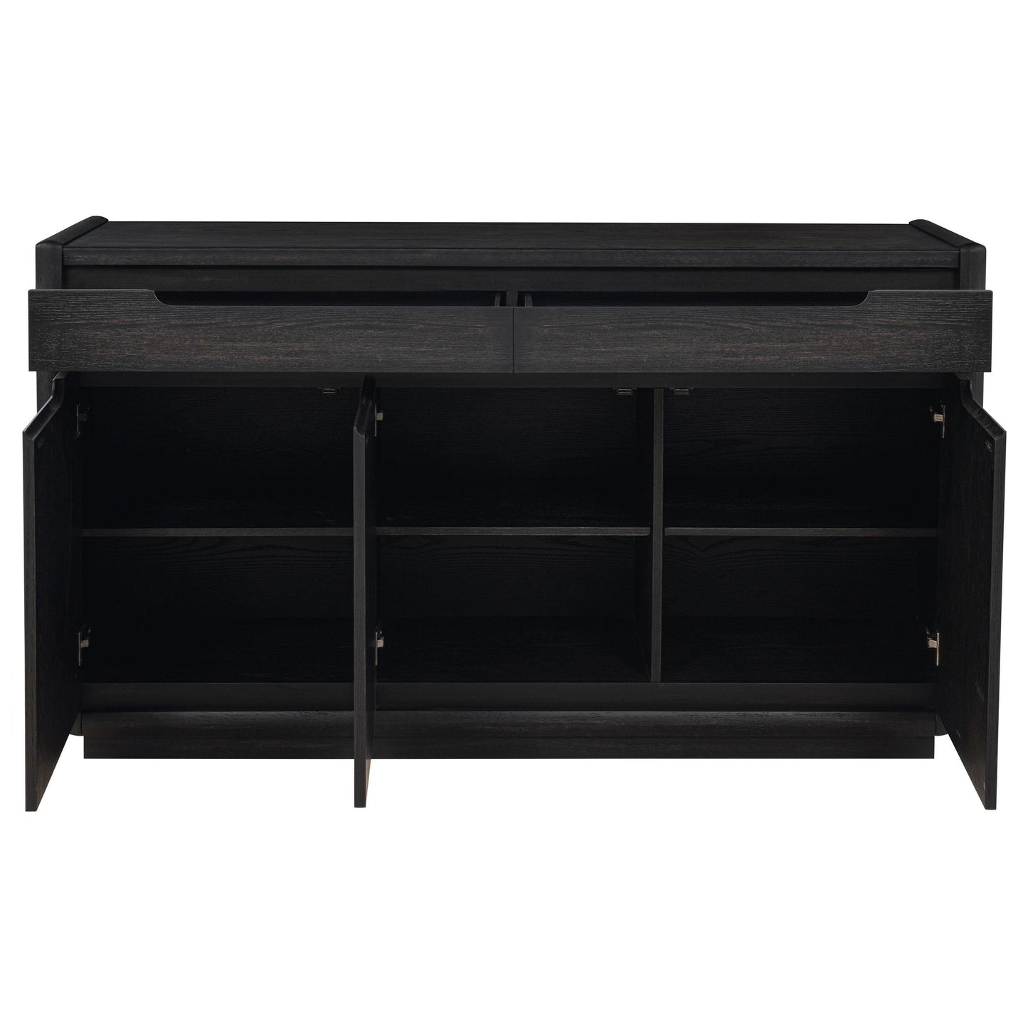  Coaster Furniture Leandro 115395 2-drawer Dining Sideboard Server - Burnished Black IMAGE 7