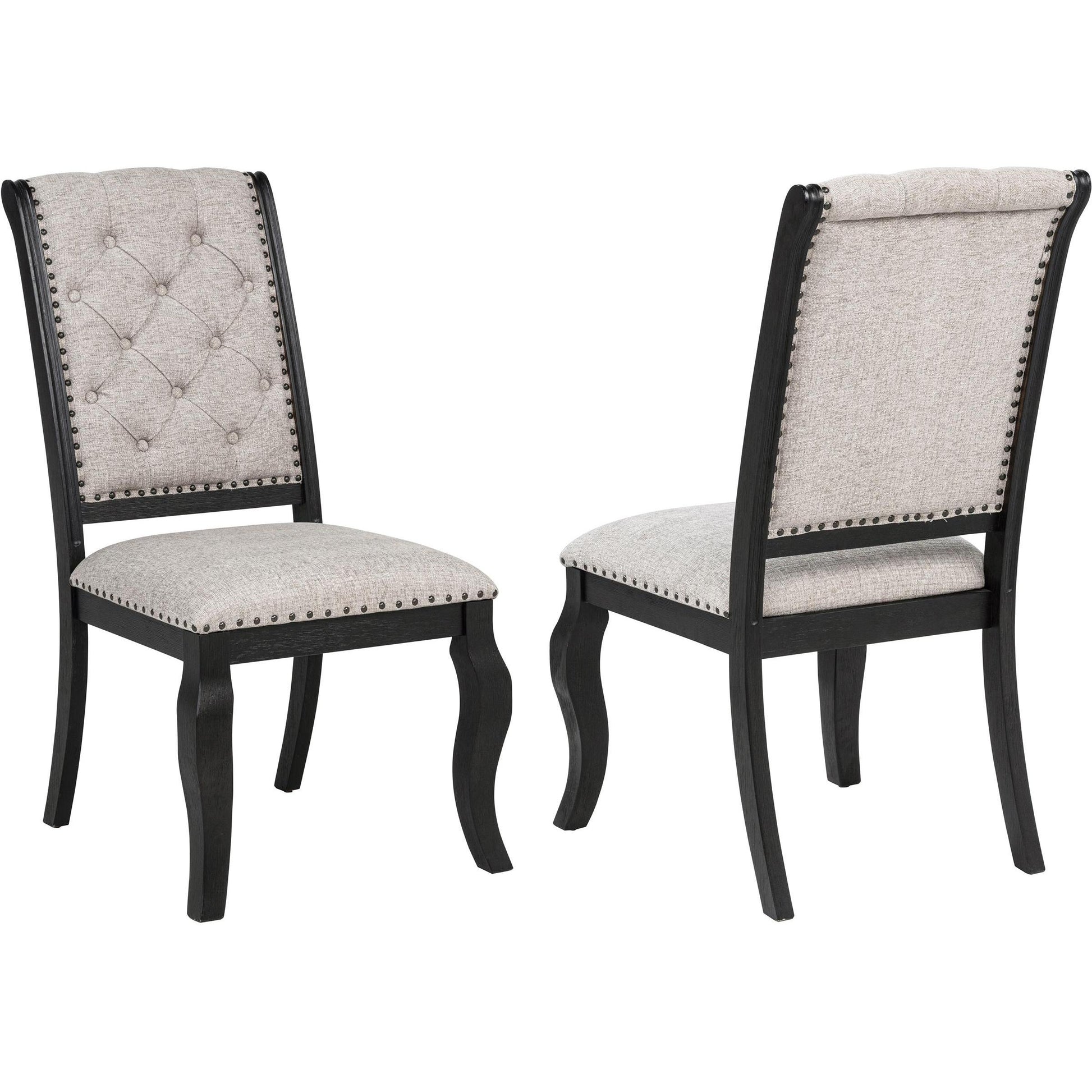  Coaster Furniture Phelps 121232 Set of 2 Upholstered Dining Side Chair - Tan Distressed Noir IMAGE 1