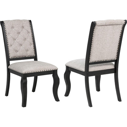  Coaster Furniture Phelps 121232 Set of 2 Upholstered Dining Side Chair - Tan Distressed Noir IMAGE 1
