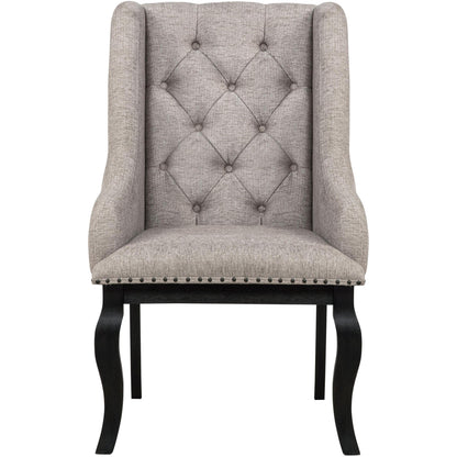  Coaster Furniture Phelps 121233 Set of 2 Upholstered Dining Arm Chair - Tan Distressed Noir IMAGE 4