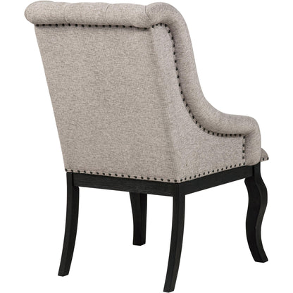  Coaster Furniture Phelps 121233 Set of 2 Upholstered Dining Arm Chair - Tan Distressed Noir IMAGE 9