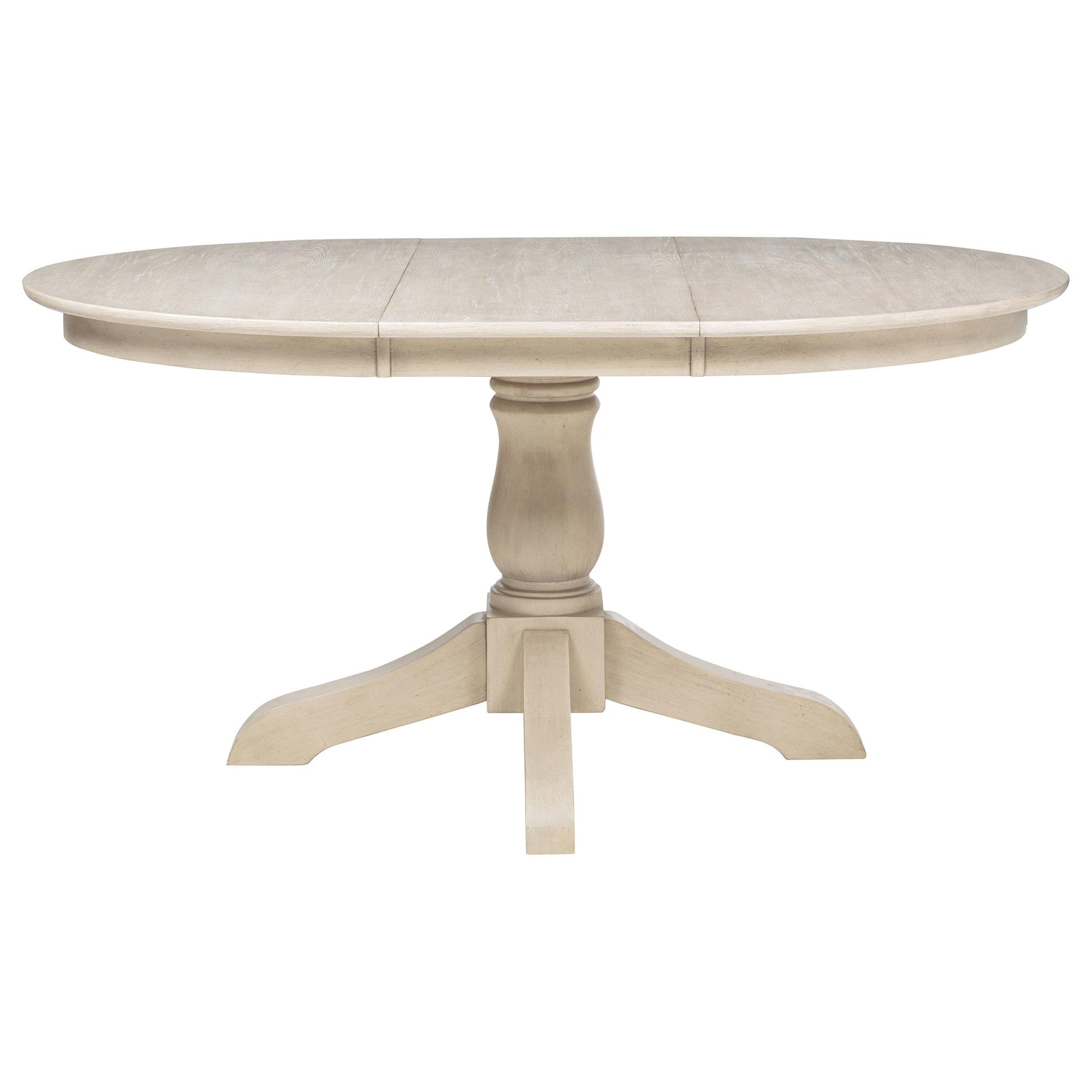  Coaster Furniture Orrison 121261 Oval 62-inch Wood Extension Leaf Dining Table - Linen IMAGE 1