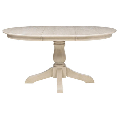  Coaster Furniture Orrison 121261 Oval 62-inch Wood Extension Leaf Dining Table - Linen IMAGE 1