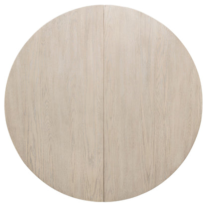  Coaster Furniture Orrison 121261 Oval 62-inch Wood Extension Leaf Dining Table - Linen IMAGE 6