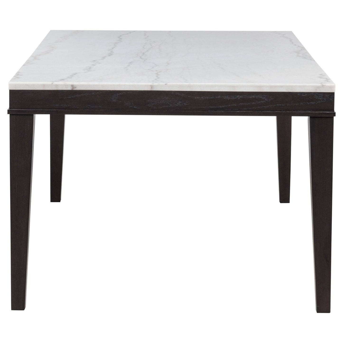  Coaster Furniture Averill 121291 72-inch Rectangular White Marble Top Dining Table - Coffee Bean IMAGE 11