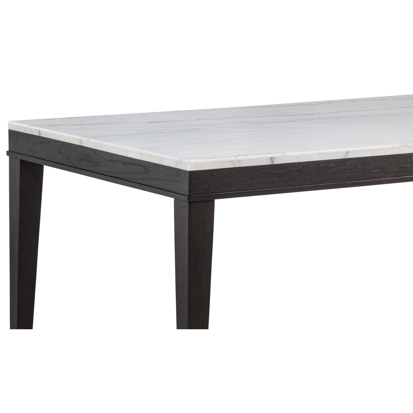  Coaster Furniture Averill 121291 72-inch Rectangular White Marble Top Dining Table - Coffee Bean IMAGE 7