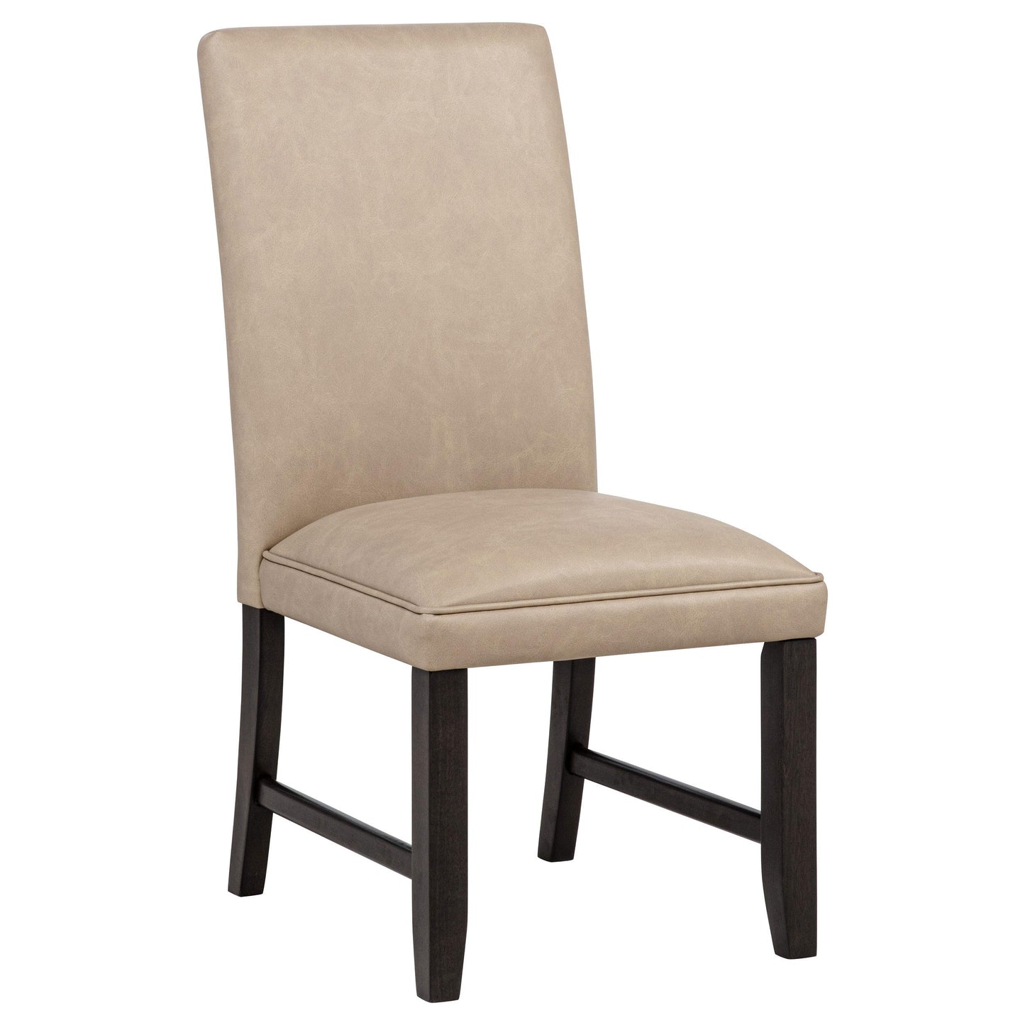  Coaster Furniture Averill 121292TAN Set of 2 Faux Leather Upholstered Dining Side Chair - Tan IMAGE 7