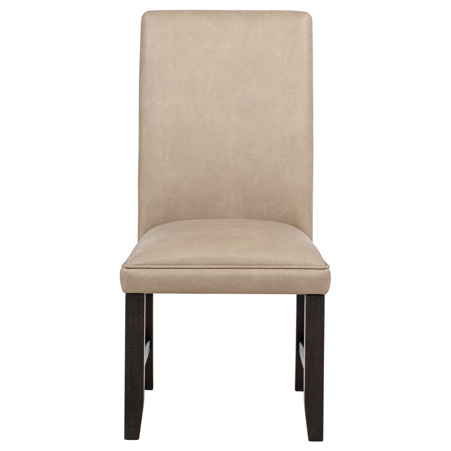  Coaster Furniture Averill 121292TAN Set of 2 Faux Leather Upholstered Dining Side Chair - Tan IMAGE 9