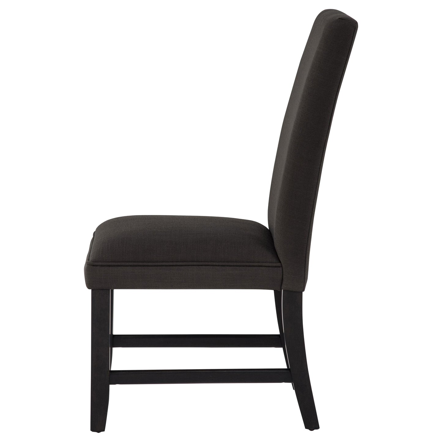  Coaster Furniture Berning 121702CHR Set of 2 Fabric Upholstered Parson Side Chair - Charcoal Grey IMAGE 2