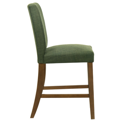  Coaster Furniture Paxton 122179GRN Set of 2 Upholstered Counter Height Dining Chair - Green IMAGE 2