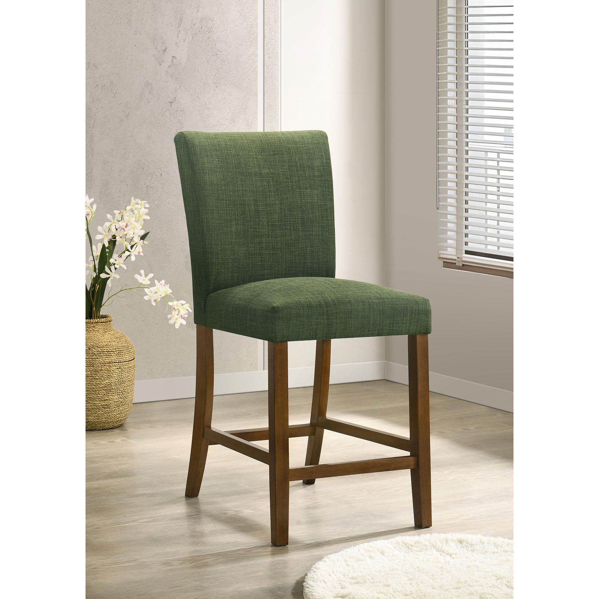  Coaster Furniture Paxton 122179GRN Set of 2 Upholstered Counter Height Dining Chair - Green IMAGE 6