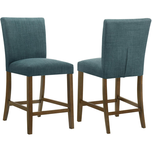  Coaster Furniture Paxton 122179TLB Set of 2 Upholstered Counter Height Dining Chair - Blue IMAGE 1