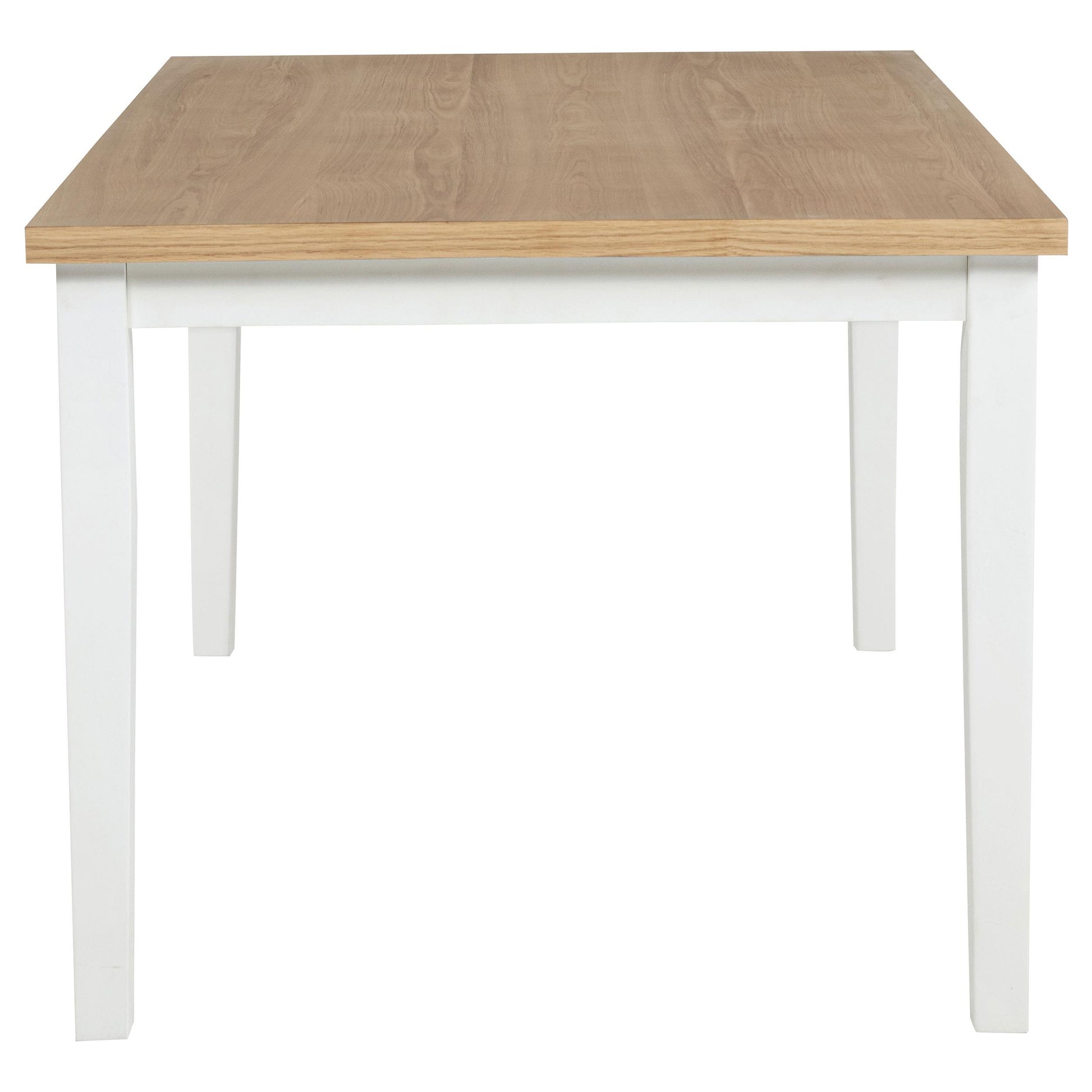  Coaster Furniture Andrews 122501 66-inch Rectangular Dining Table - Light Ash/White IMAGE 2