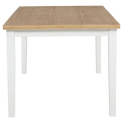  Coaster Furniture Andrews 122501 66-inch Rectangular Dining Table - Light Ash/White IMAGE 2