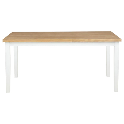  Coaster Furniture Andrews 122501 66-inch Rectangular Dining Table - Light Ash/White IMAGE 7