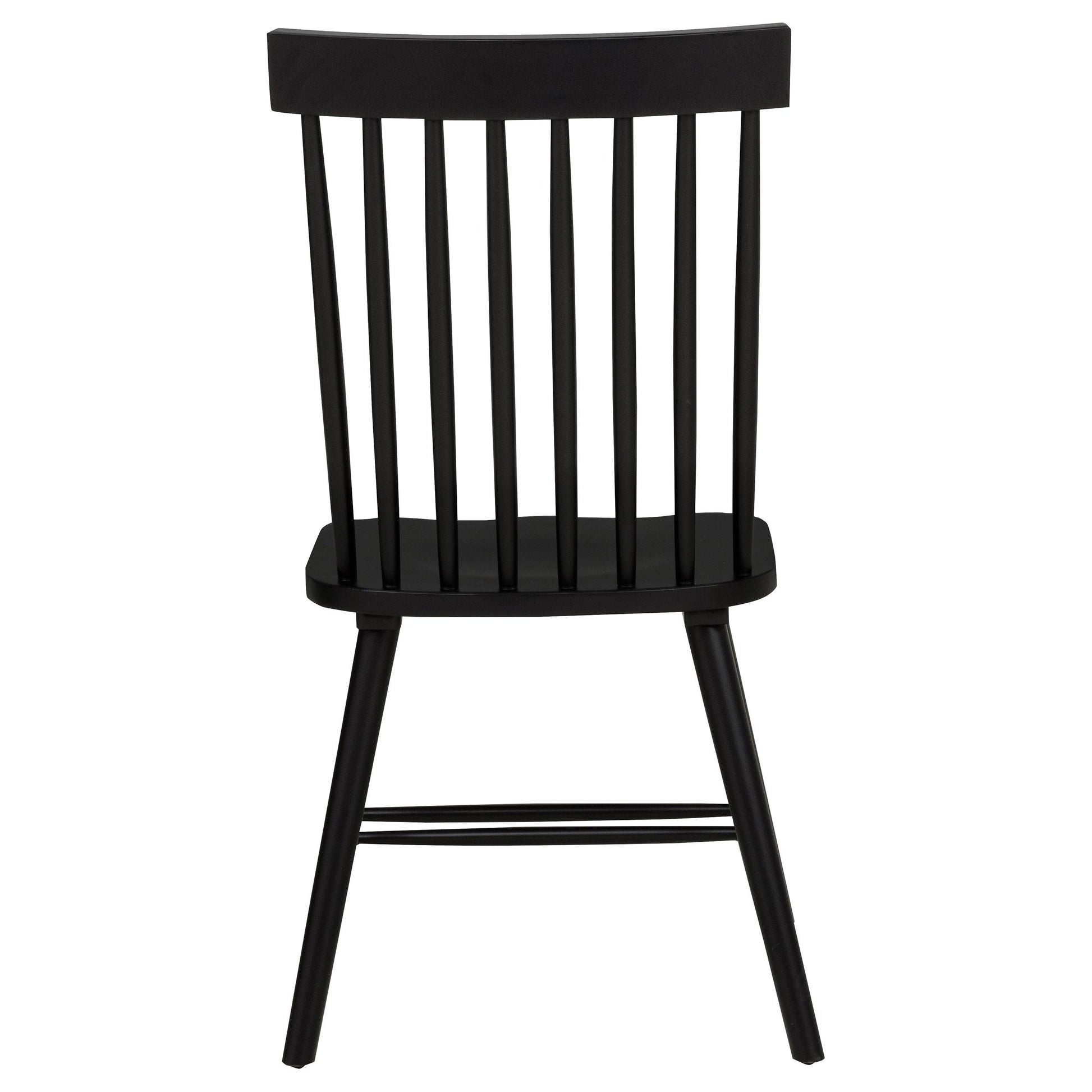  Coaster Furniture Andrews 122502BLK Set of 2 Windsor Spindle Back Dining Side Chair - Black IMAGE 11