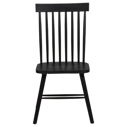  Coaster Furniture Andrews 122502BLK Set of 2 Windsor Spindle Back Dining Side Chair - Black IMAGE 12