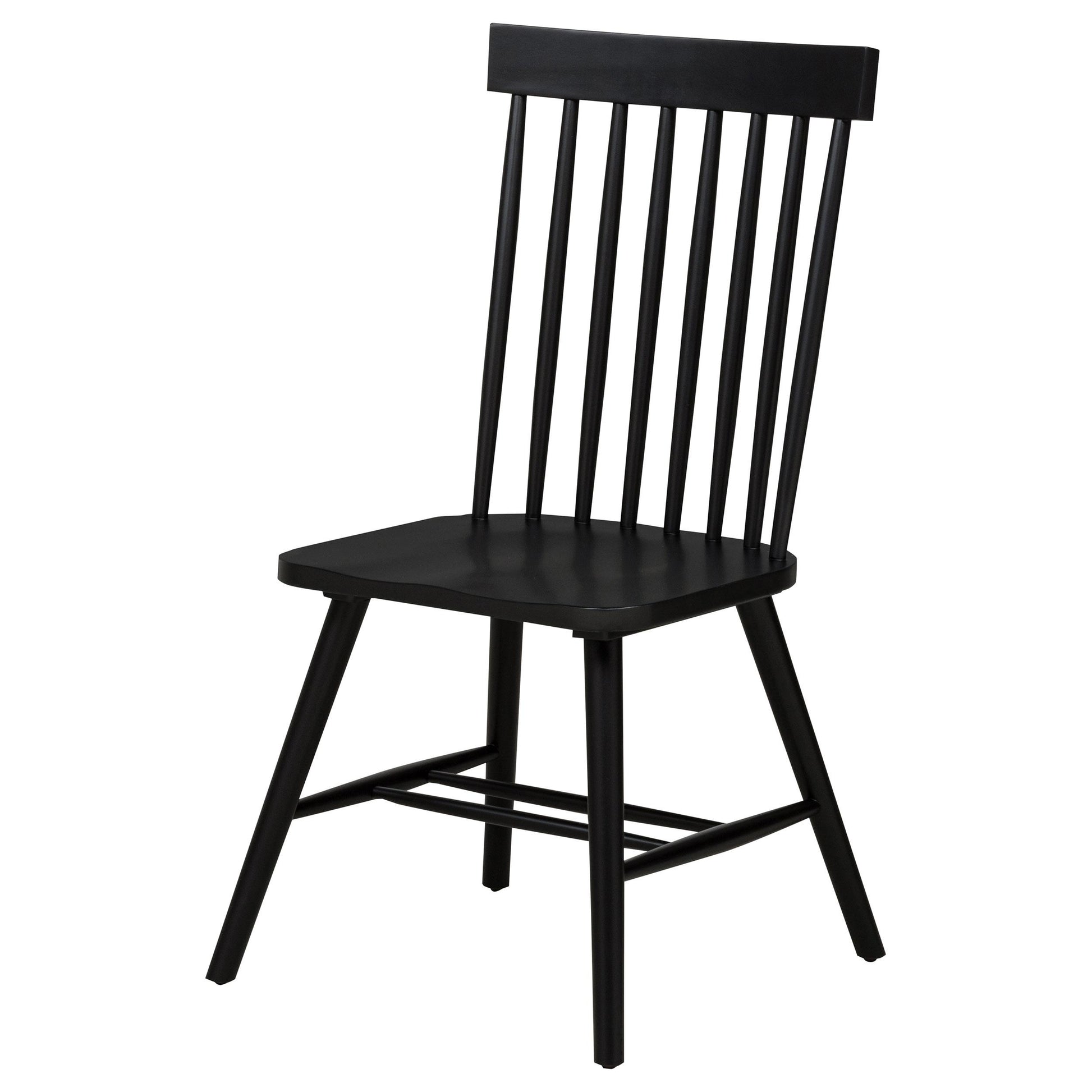  Coaster Furniture Andrews 122502BLK Set of 2 Windsor Spindle Back Dining Side Chair - Black IMAGE 3