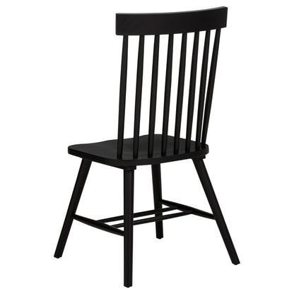  Coaster Furniture Andrews 122502BLK Set of 2 Windsor Spindle Back Dining Side Chair - Black IMAGE 8