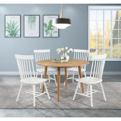  Coaster Furniture Andrews 122502WHT Set of 2 Windsor Spindle Back Dining Side Chair - White IMAGE 13