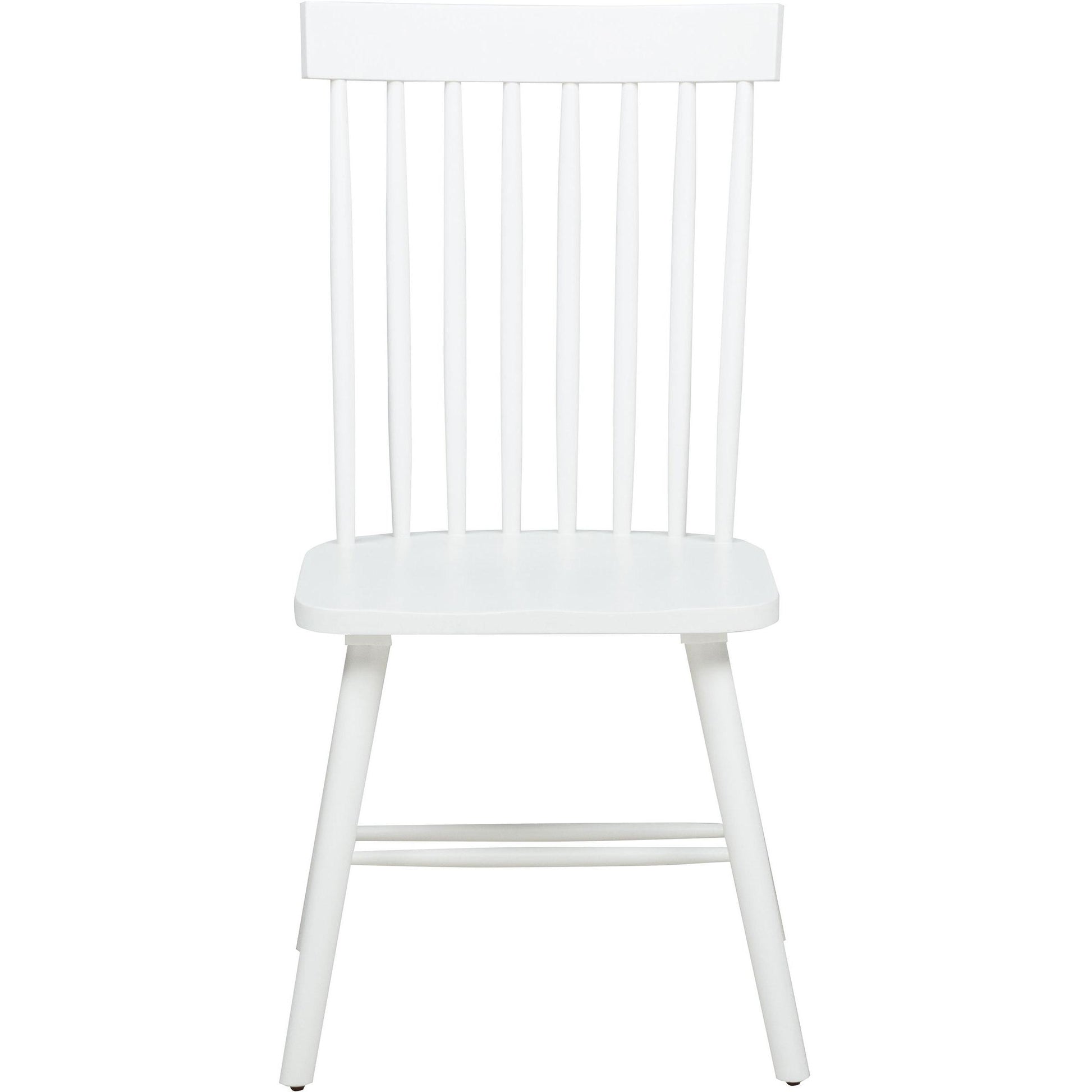  Coaster Furniture Andrews 122502WHT Set of 2 Windsor Spindle Back Dining Side Chair - White IMAGE 4