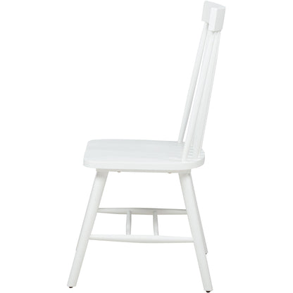  Coaster Furniture Andrews 122502WHT Set of 2 Windsor Spindle Back Dining Side Chair - White IMAGE 6