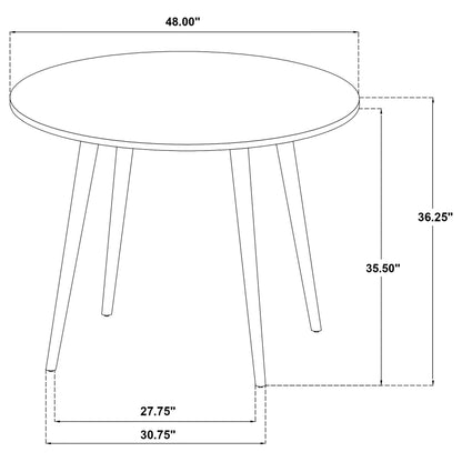  Coaster Furniture Andrews 122508 48-inch Round Counter Height Dining Table - Light Ash IMAGE 9