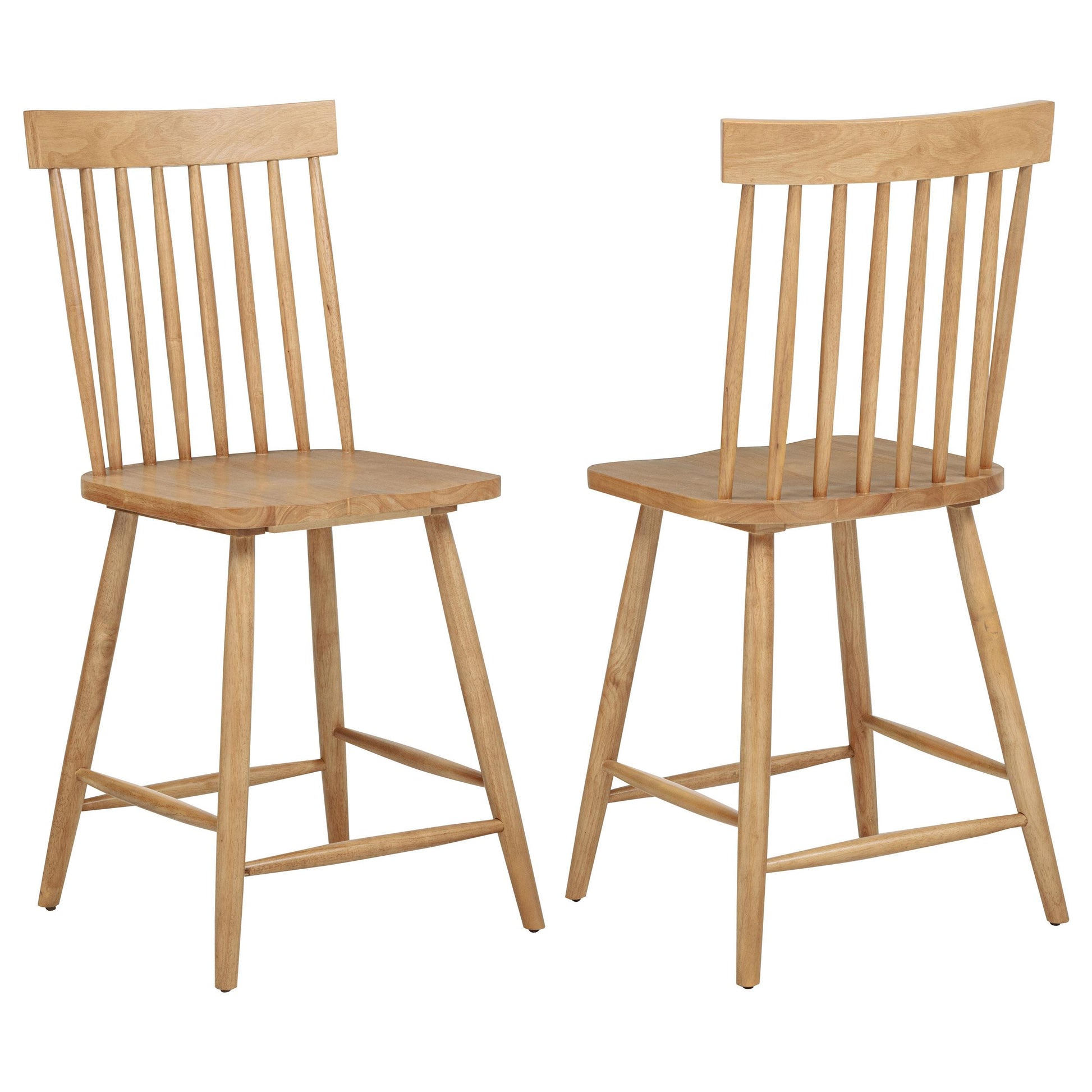  Coaster Furniture Andrews 122509 Set of 2 Windsor Counter Height Dining Side Chair - Light Ash IMAGE 2