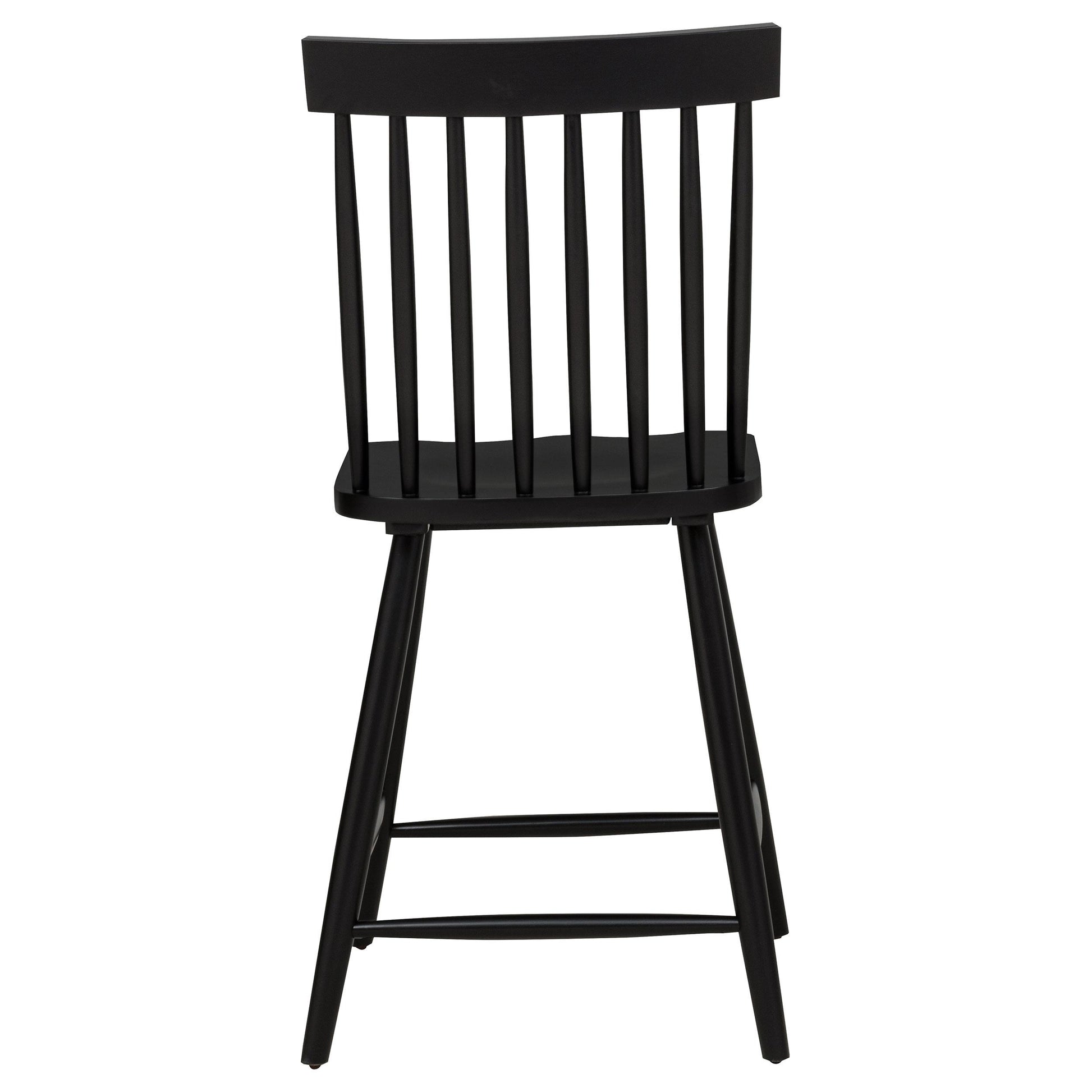  Coaster Furniture Andrews 122509BLK Set of 2 Windsor Counter Height Dining Side Chair - Black IMAGE 11
