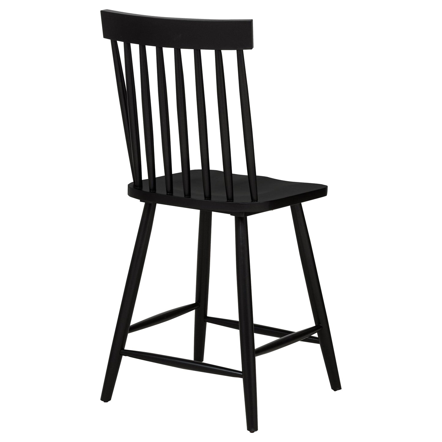  Coaster Furniture Andrews 122509BLK Set of 2 Windsor Counter Height Dining Side Chair - Black IMAGE 2