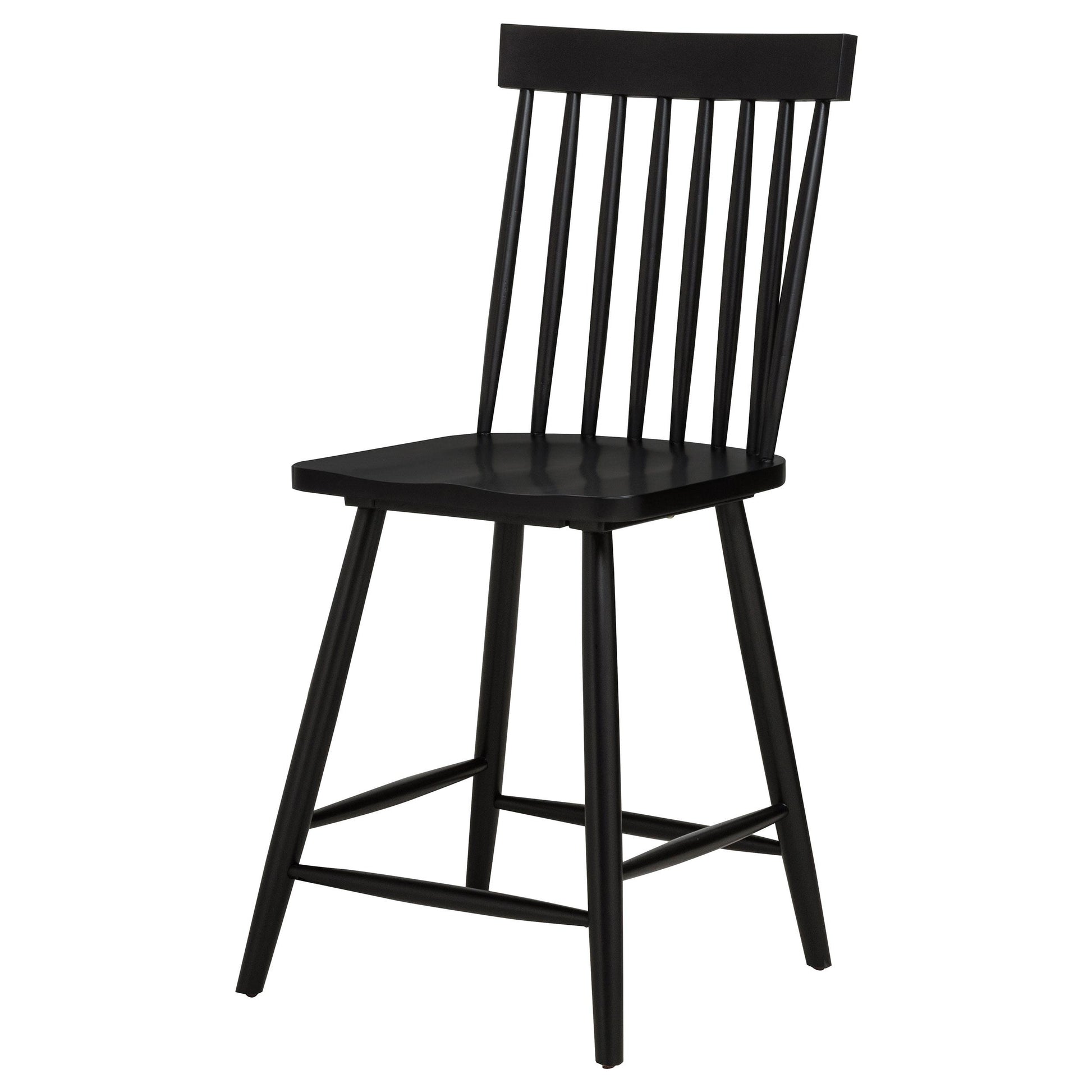  Coaster Furniture Andrews 122509BLK Set of 2 Windsor Counter Height Dining Side Chair - Black IMAGE 3