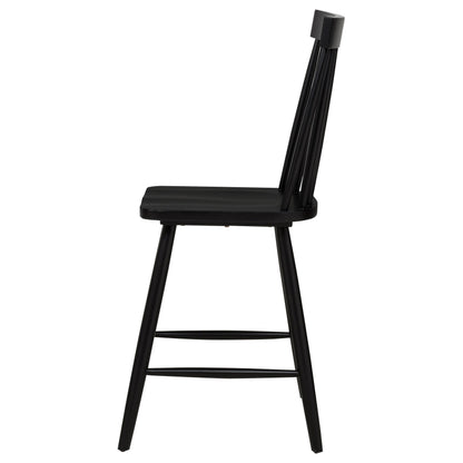  Coaster Furniture Andrews 122509BLK Set of 2 Windsor Counter Height Dining Side Chair - Black IMAGE 5
