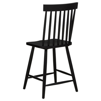  Coaster Furniture Andrews 122509BLK Set of 2 Windsor Counter Height Dining Side Chair - Black IMAGE 9