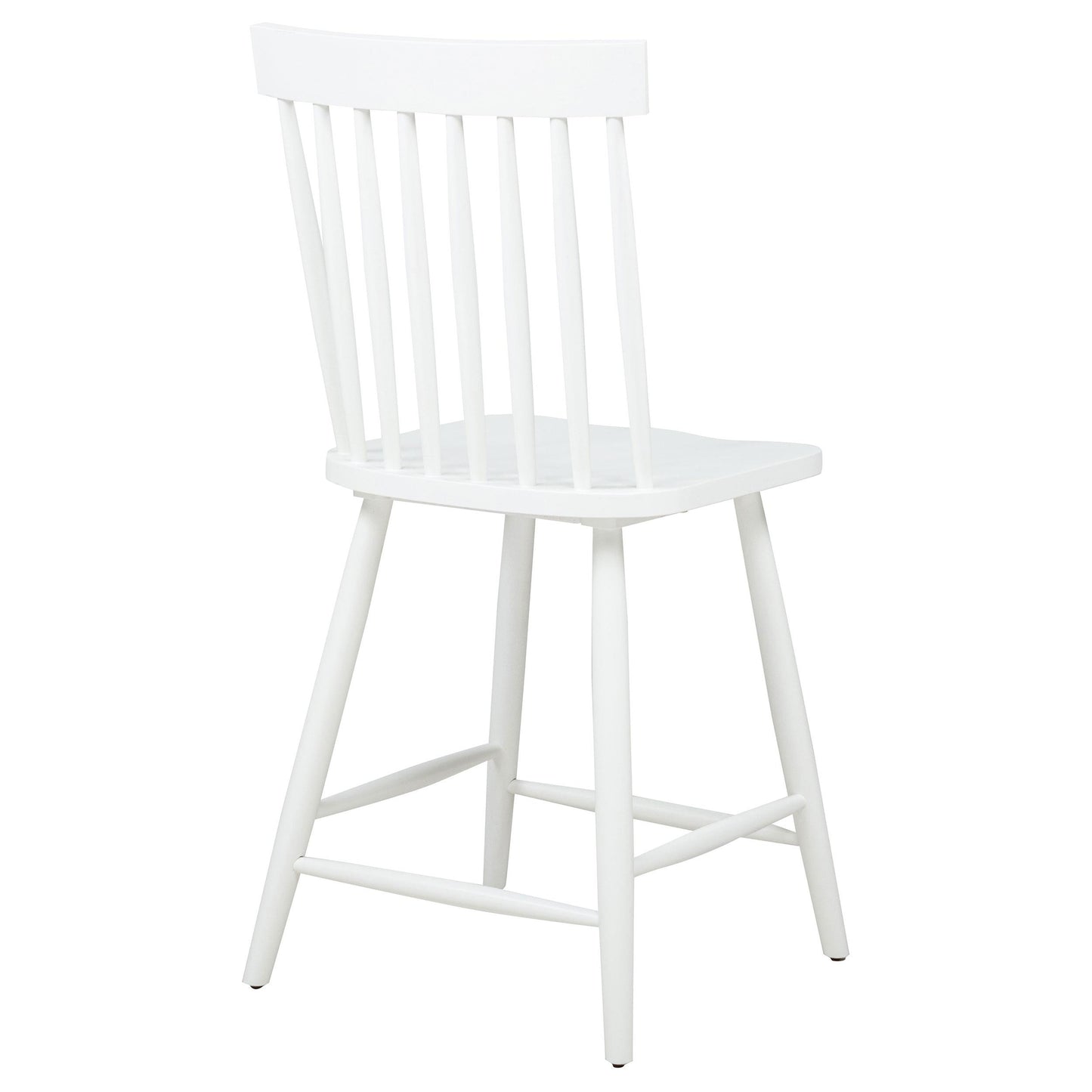  Coaster Furniture Andrews 122509WHT Set of 2 Windsor Counter Height Dining Side Chair - White IMAGE 1